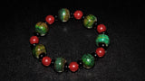 Load image into Gallery viewer, Emerald Flame Agate Bracelet